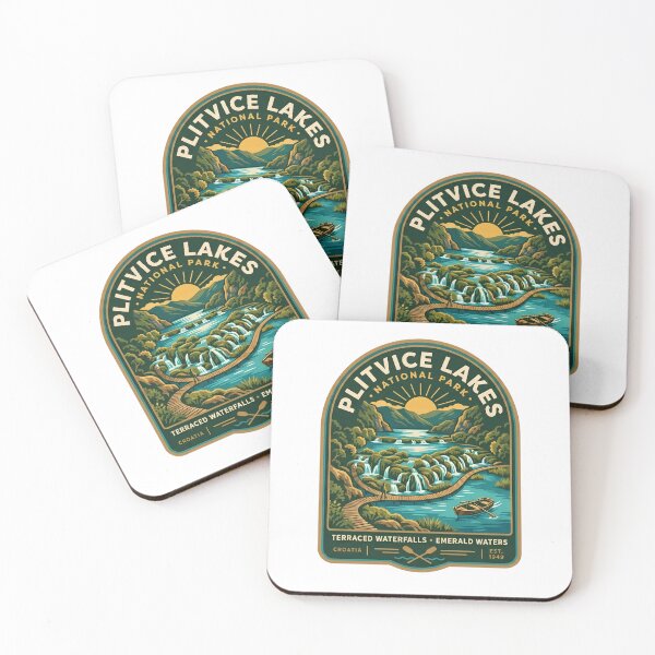Item preview, Vintage Plitvice Lakes National Park Croatia Waterfalls Travel Souvenir designed and sold by LittleArij.