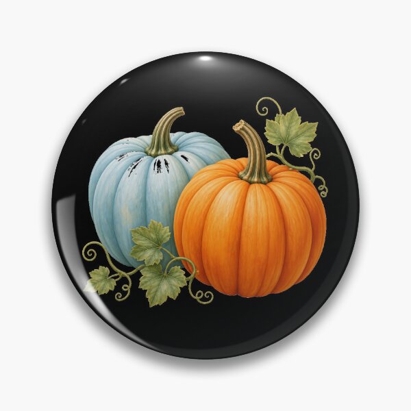 Item preview, Beautiful Blue and Orange Fall Pumpkins designed and sold by bonnieleigh6902.