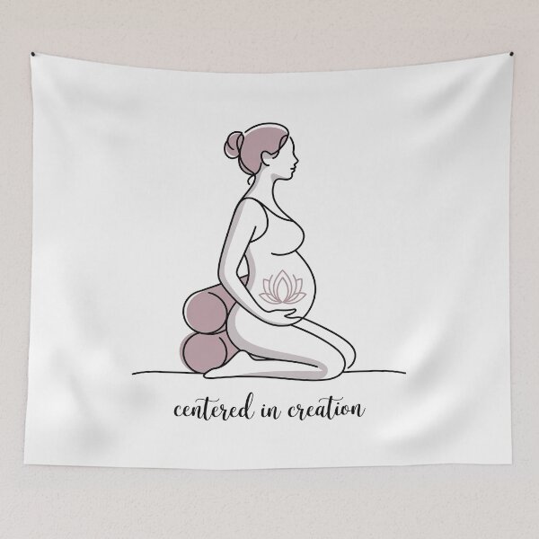 Item preview, Centered In Creation Prenatal Meditation Art designed and sold by 108stillness.