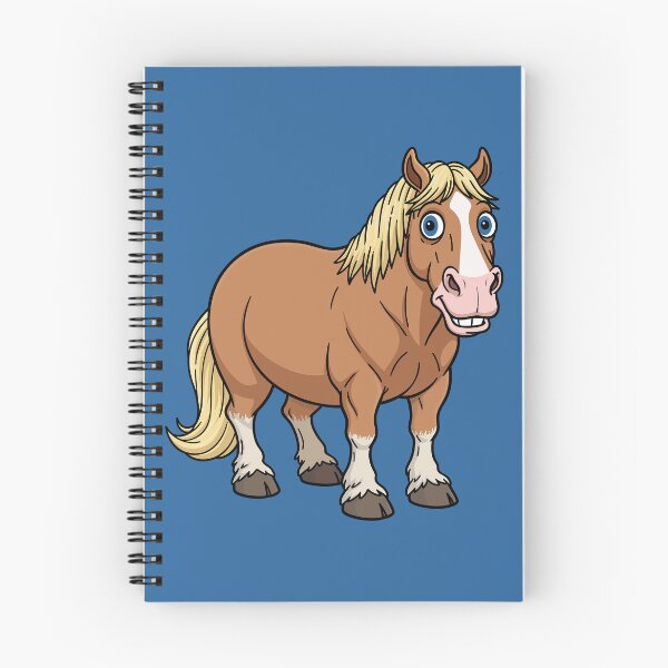 Item preview, A cartoon drawing of the horse Abtenauer designed and sold by Cheval-de-coeur.