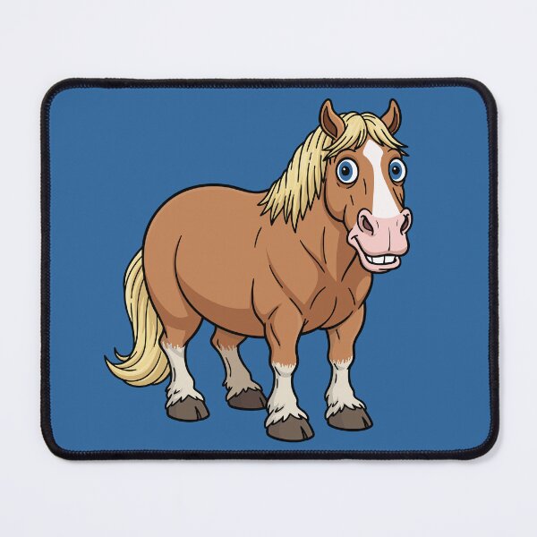 Item preview, A cartoon drawing of the horse Abtenauer designed and sold by Cheval-de-coeur.