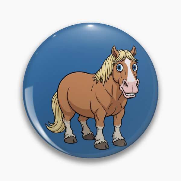 Item preview, A cartoon drawing of the horse Abtenauer designed and sold by Cheval-de-coeur.