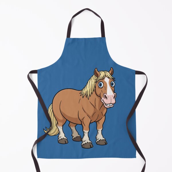 Item preview, A cartoon drawing of the horse Abtenauer designed and sold by Cheval-de-coeur.