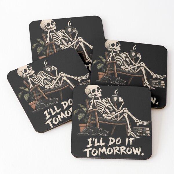 Item preview, I’ll Do It Tomorrow – Funny Skeleton designed and sold by Lumvero.