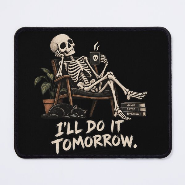 Item preview, I’ll Do It Tomorrow – Funny Skeleton designed and sold by Lumvero.