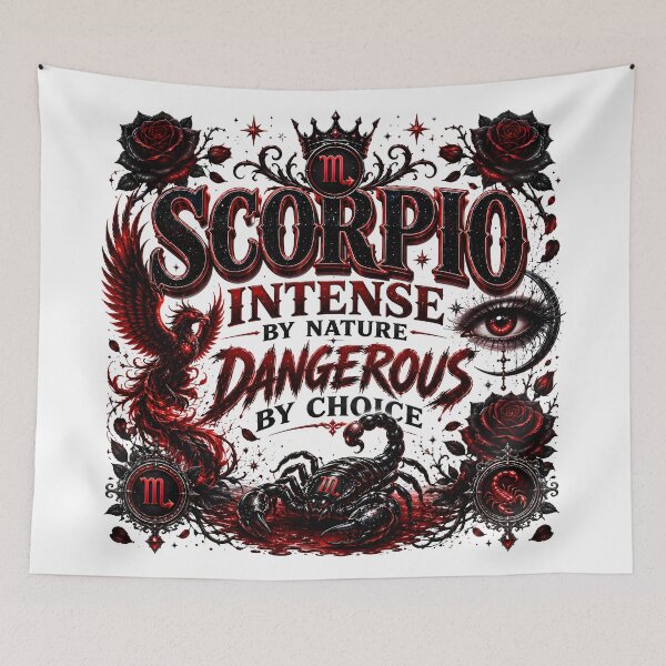 Item preview, scorpio traits, scorpio season, scorpio personality, scorpio artwork, scorpio birthstone designed and sold by TrueArtVibes.
