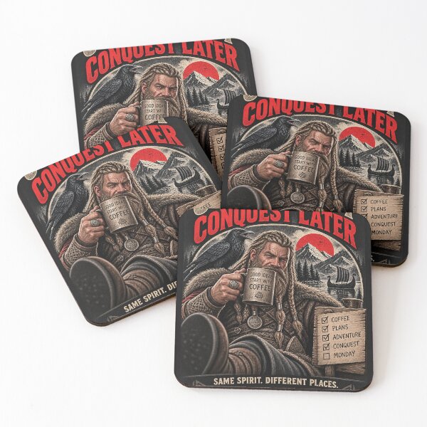 Item preview, Coffee First Conquest Later designed and sold by Raven & Roam.