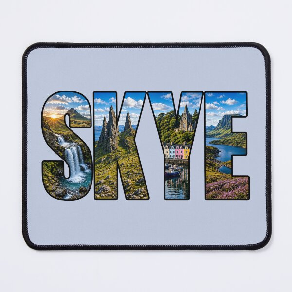 Item preview, Isle of Skye, Scotland Landscape Typography designed and sold by Myra365Art.