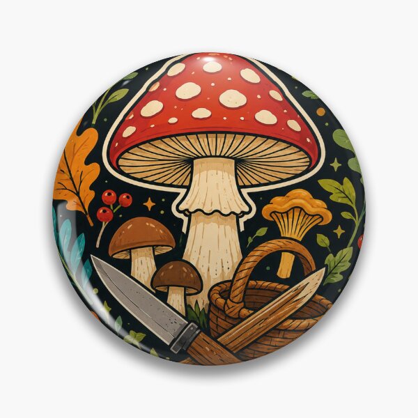 Item preview, Mushroom Foraging Club Emblem designed and sold by BIM-BEAR.