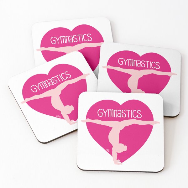 Item preview, Gymnastics Heart - Hot Pink designed and sold by BibidibuDesigns.