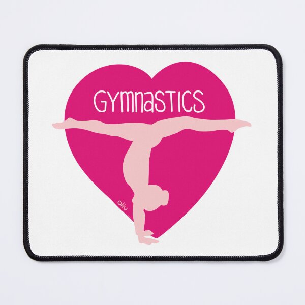 Item preview, Gymnastics Heart - Hot Pink designed and sold by BibidibuDesigns.