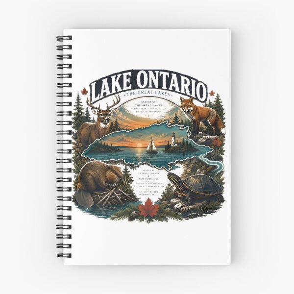 Item preview, Lake Ontario Great Lakes Landscape Vintage Travel Poster Aesthetic Nature Lover Gift Blue Water Scenery | Best Buy designed and sold by Quuzzy.