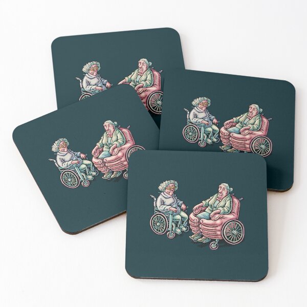 Item preview, Older Women In Wheelchairs One Wheelchair Is Giant Caring Hands designed and sold by EgbertWilson.