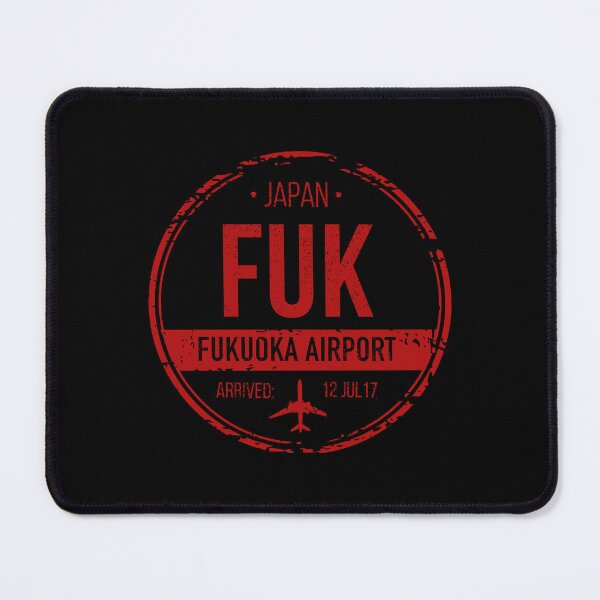 Item preview, Vintage Fukuoka Japan - FUK - Fukuoka Airport Code - Funny Travel designed and sold by DesignByLeo.