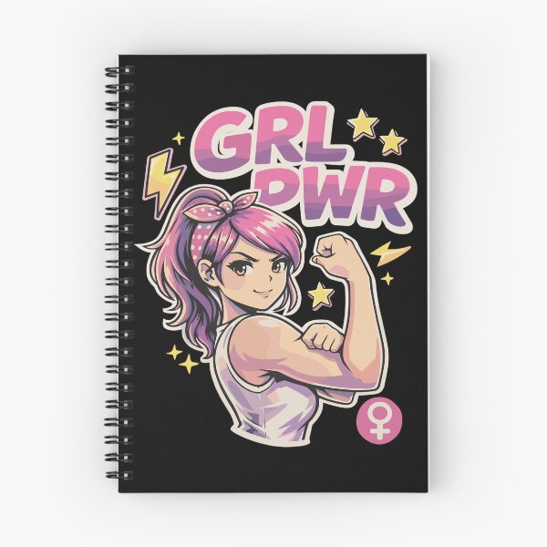 Item preview, GRL PWR Anime Girl – Strong woman shows biceps designed and sold by Pineapple-Tree.