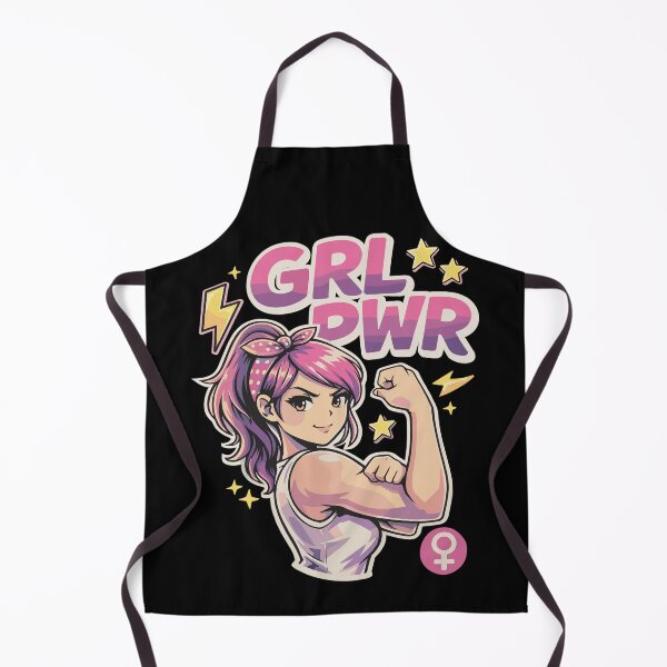 Item preview, GRL PWR Anime Girl – Strong woman shows biceps designed and sold by Pineapple-Tree.