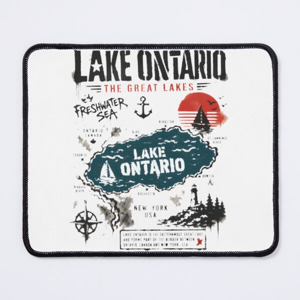 Item preview, Vintage Lake Ontario Great Lakes Nature & Adventure | Retro Lake Life Artwork | ⭐⭐⭐⭐⭐ designed and sold by Quuzzy.