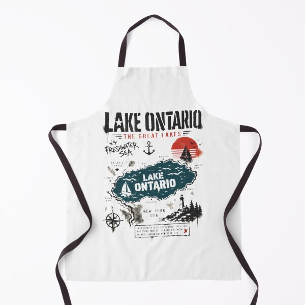 Aperçu de l'œuvre Vintage Lake Ontario Great Lakes Nature & Adventure | Retro Lake Life Artwork | ⭐⭐⭐⭐⭐ créée et vendue par Quuzzy.