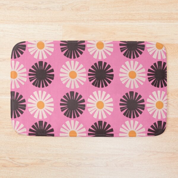 Item preview, Pink Pop Daisies – Bold Retro Floral Pattern designed and sold by Louise Wersäll.