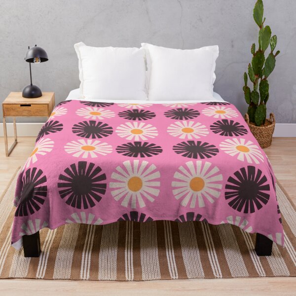 Item preview, Pink Pop Daisies – Bold Retro Floral Pattern designed and sold by Louise Wersäll.