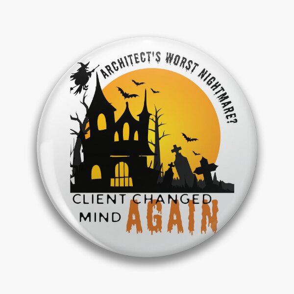 Aperçu de l'œuvre T-shirt d'architecte d'Halloween, le pire cauchemar créée et vendue par BlueprintBold.