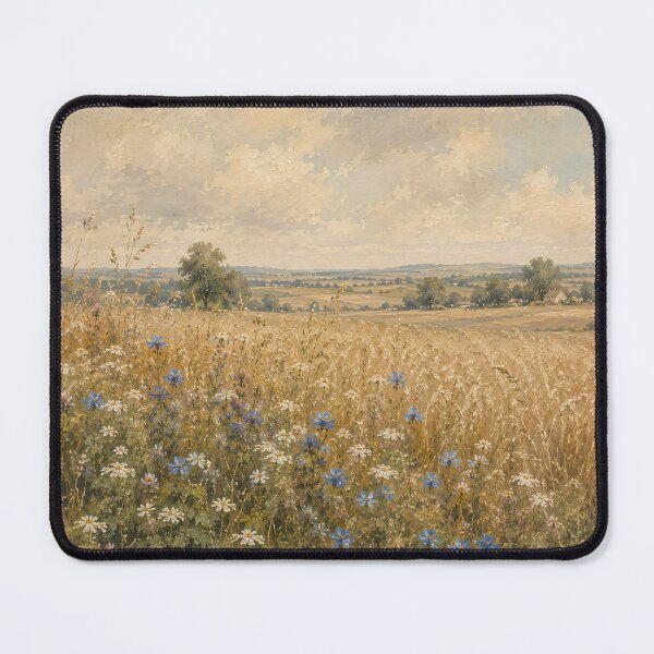 Item preview, Wildflower Meadow Oil Painting Golden Summer Field designed and sold by Jozefin's Studio.