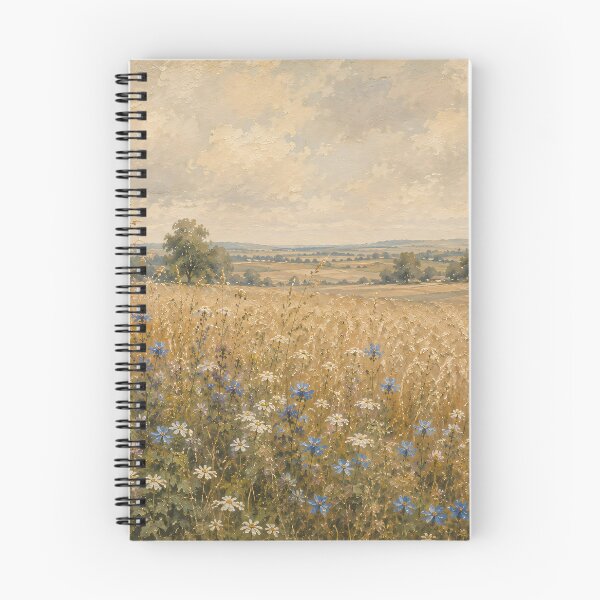 Item preview, Wildflower Meadow Oil Painting Golden Summer Field designed and sold by Jozefin's Studio.