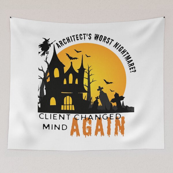 Item preview, Halloween Architect Shirt, Worst Nightmare designed and sold by BlueprintBold.