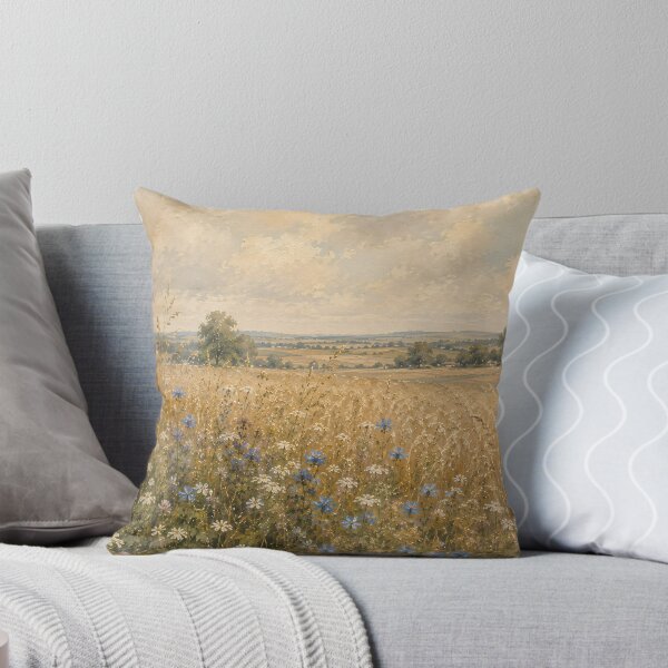 Item preview, Wildflower Meadow Oil Painting Golden Summer Field designed and sold by Jozefin's Studio.