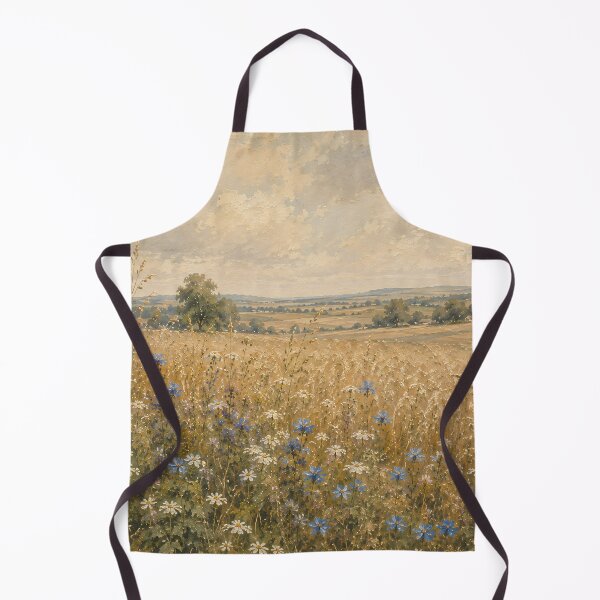 Item preview, Wildflower Meadow Oil Painting Golden Summer Field designed and sold by Jozefin's Studio.