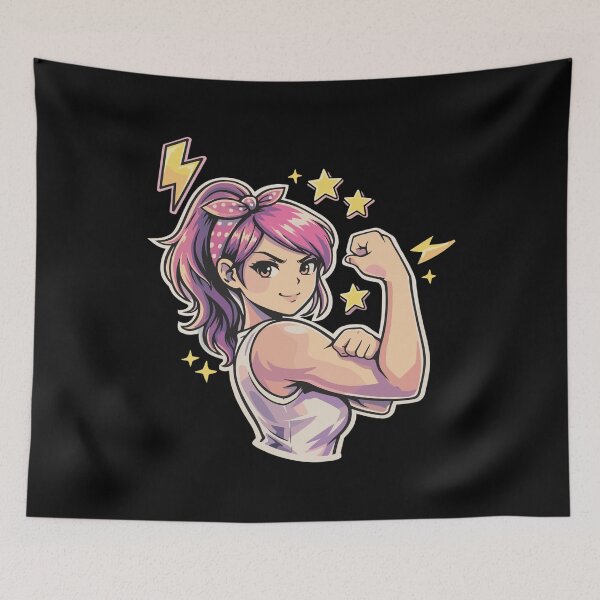 Item preview, Anime Girl Flex: Power & Muscles in Manga Style designed and sold by Pineapple-Tree.