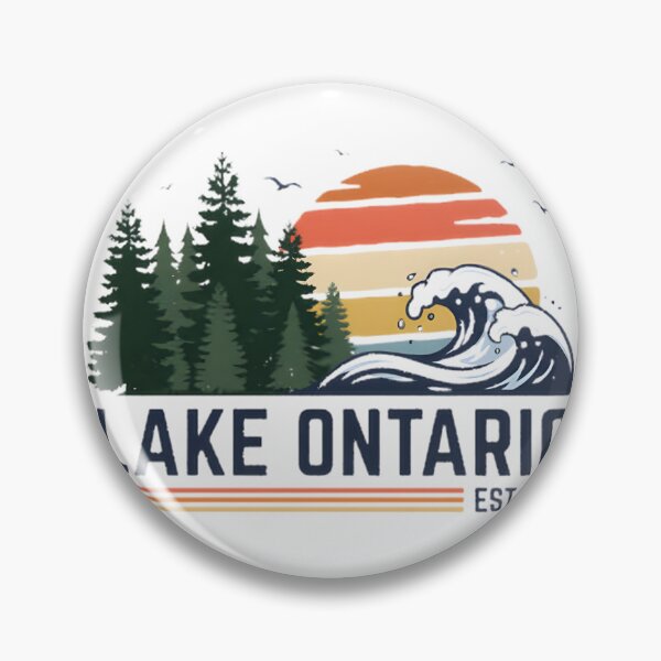 Artikelvorschau, Illustration im Vintage-Stil: Naturästhetik des Ontariosees und der Großen Seen | ⭐⭐⭐⭐⭐ Bestseller entworfen und verkauft von Quuzzy.