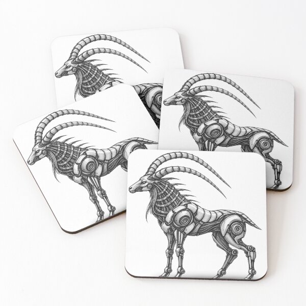 Item preview, Cyberpunk Mechanical Goat Sci-Fi Steampunk Art — Camiseta clásica designed and sold by NefilimStudio.