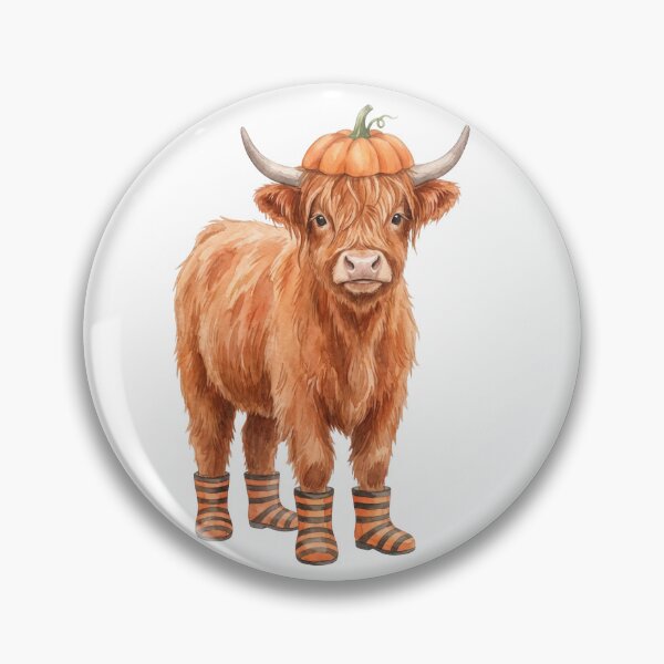 Item preview, Highland Cow Pumpkin designed and sold by Roy & Tiffany.