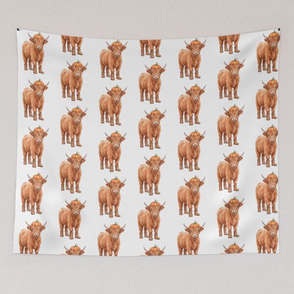 Item preview, Highland Cow Pumpkin designed and sold by Tiffany Roy.