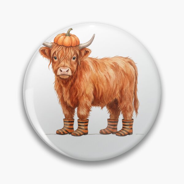 Item preview, Pumpkin Highland Calf designed and sold by Roy & Tiffany.