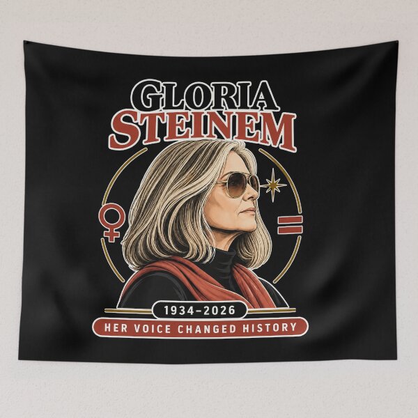 Item preview, Gloria Steinem Feminist - Her Voice Changed History 1934 - 2026 designed and sold by sonjensenStudio.