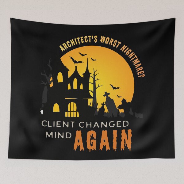 Item preview, Halloween Architect Shirt, Worst Nightmare designed and sold by BlueprintBold.
