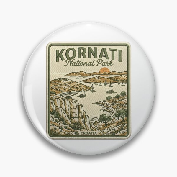 Item preview, Kornati National Park Croatia Adriatic Archipelago Vintage Patch designed and sold by LittleArij.