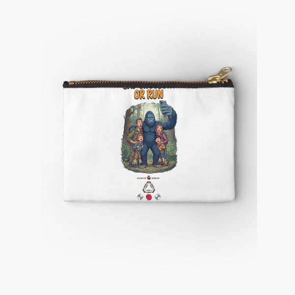 Item preview, SAY CHEESE… OR RUN - Funny Sasquatch Hiking Selfie designed and sold by Whimsy Trail Co.