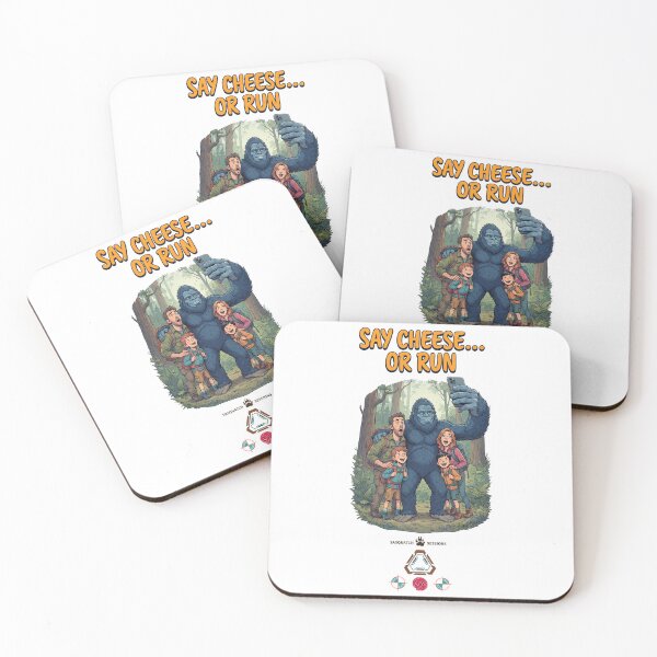 Item preview, SAY CHEESE… OR RUN - Funny Sasquatch Hiking Selfie designed and sold by Whimsy Trail Co.