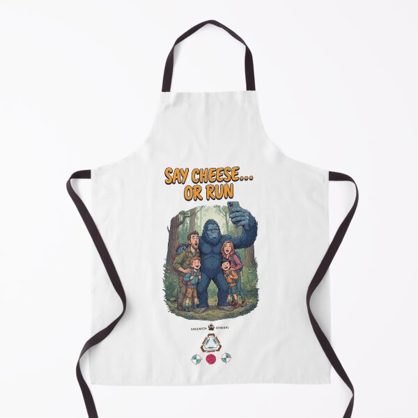 Item preview, SAY CHEESE… OR RUN - Funny Sasquatch Hiking Selfie designed and sold by Whimsy Trail Co.