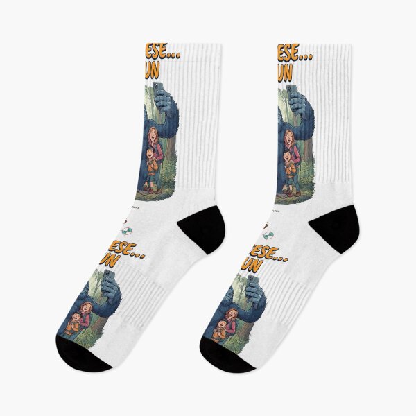 Item preview, SAY CHEESE… OR RUN - Funny Sasquatch Hiking Selfie designed and sold by Whimsy Trail Co.