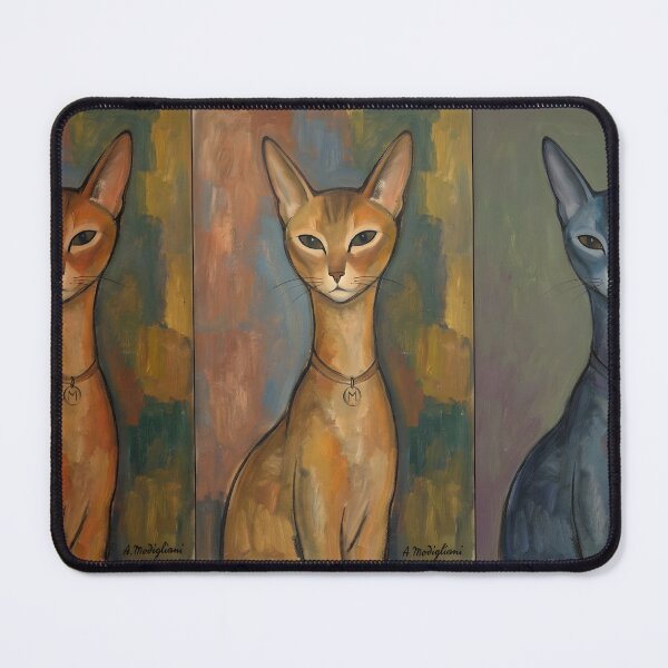 Item preview, Cat Triptych Modigliani Style  - Elongated Feline designed and sold by Abeshinobi.