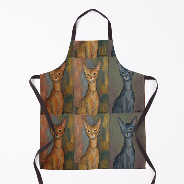 Item preview, Tríptico de gatos al estilo Modigliani - Felino alargado designed and sold by Abeshinobi.