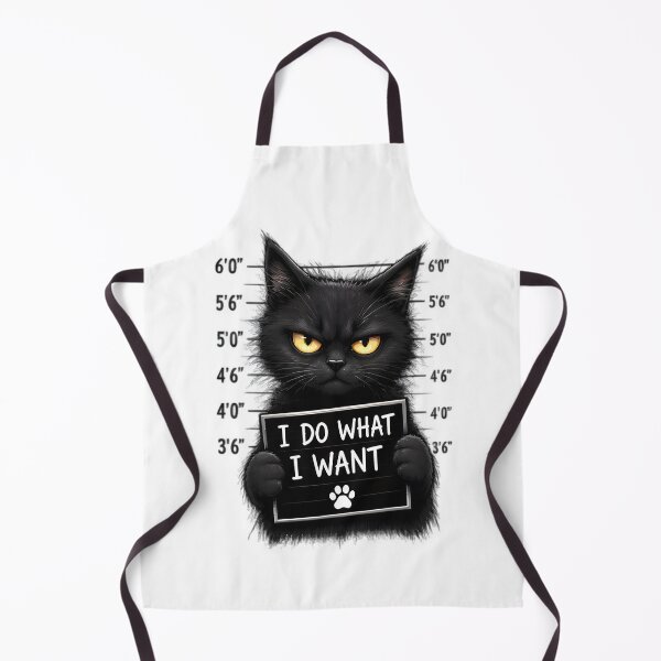 Item preview, Black Cat Mugshot I Do What I Want Funny Quote designed and sold by Pyt27.