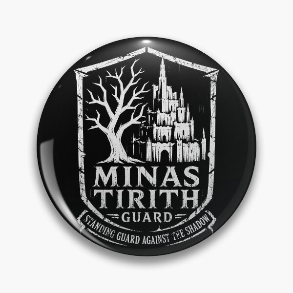 Item preview, Minas Tirith Guard Negative Space Badge designed and sold by agearb.