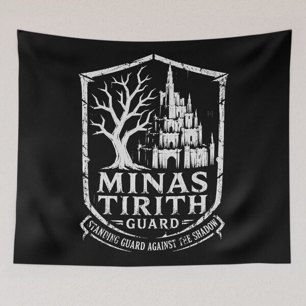Item preview, Minas Tirith Guard Negative Space Badge designed and sold by agearb.