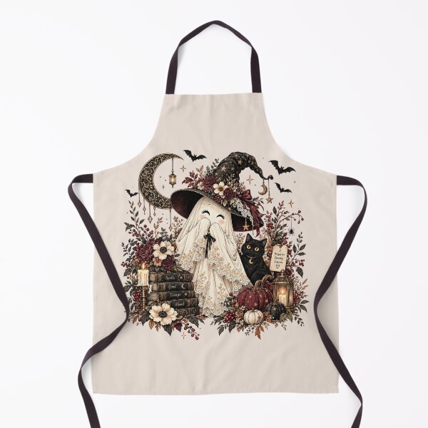 Item preview, Floral Ghost, Cute Boho Halloween Fall, Vintage Spooky Ghost with Floral Pattern, Autumn Halloween Gift designed and sold by Quiajia.