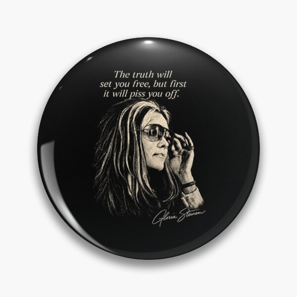 Item preview, Gloria Steinem Quote, The Truth Will Set You Free, Vintage Feminist designed and sold by sonjensenStudio.